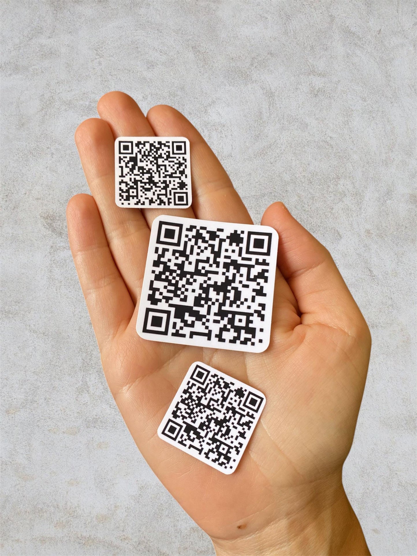 QR code stickers, waterproof, customizable, sticker pack, QR code business, QR code sticker