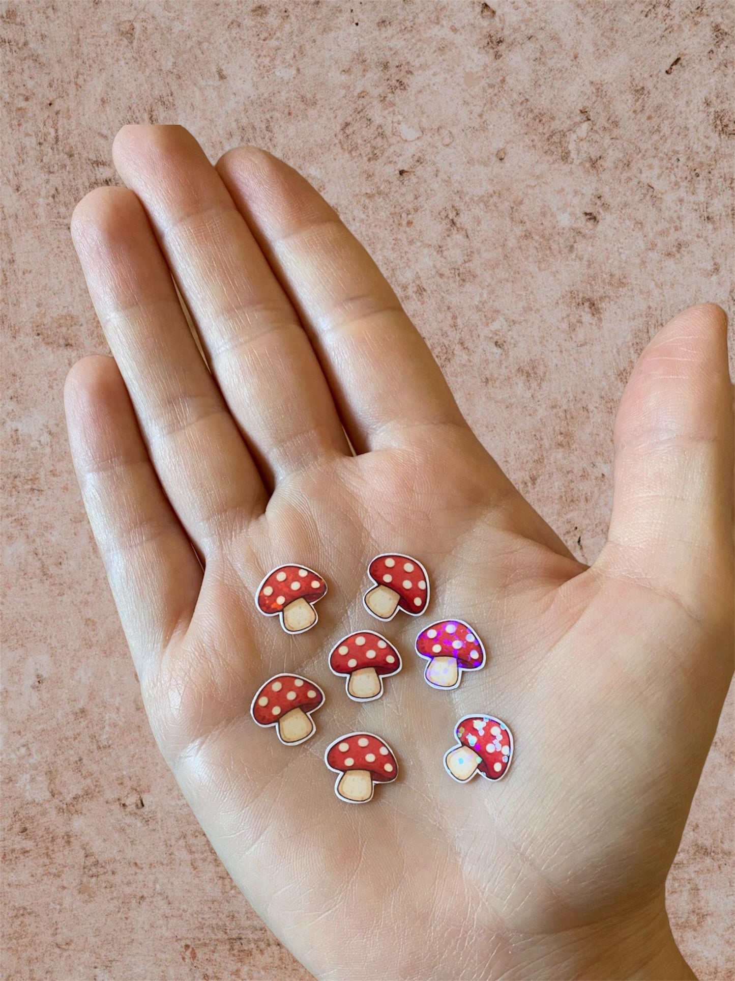 mushrooms | mini holographic stickers