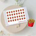 Mini french fries stickers to use in a daily planner, bullet journal, calendar or agenda