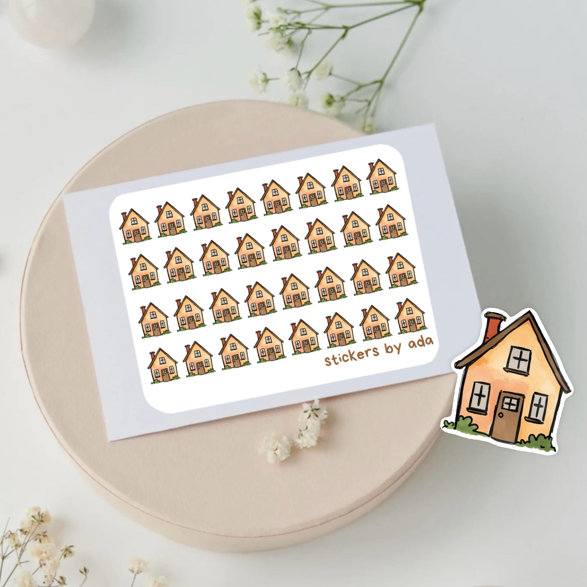 House Planner Stickers, Household, Chores, Calendar Agenda