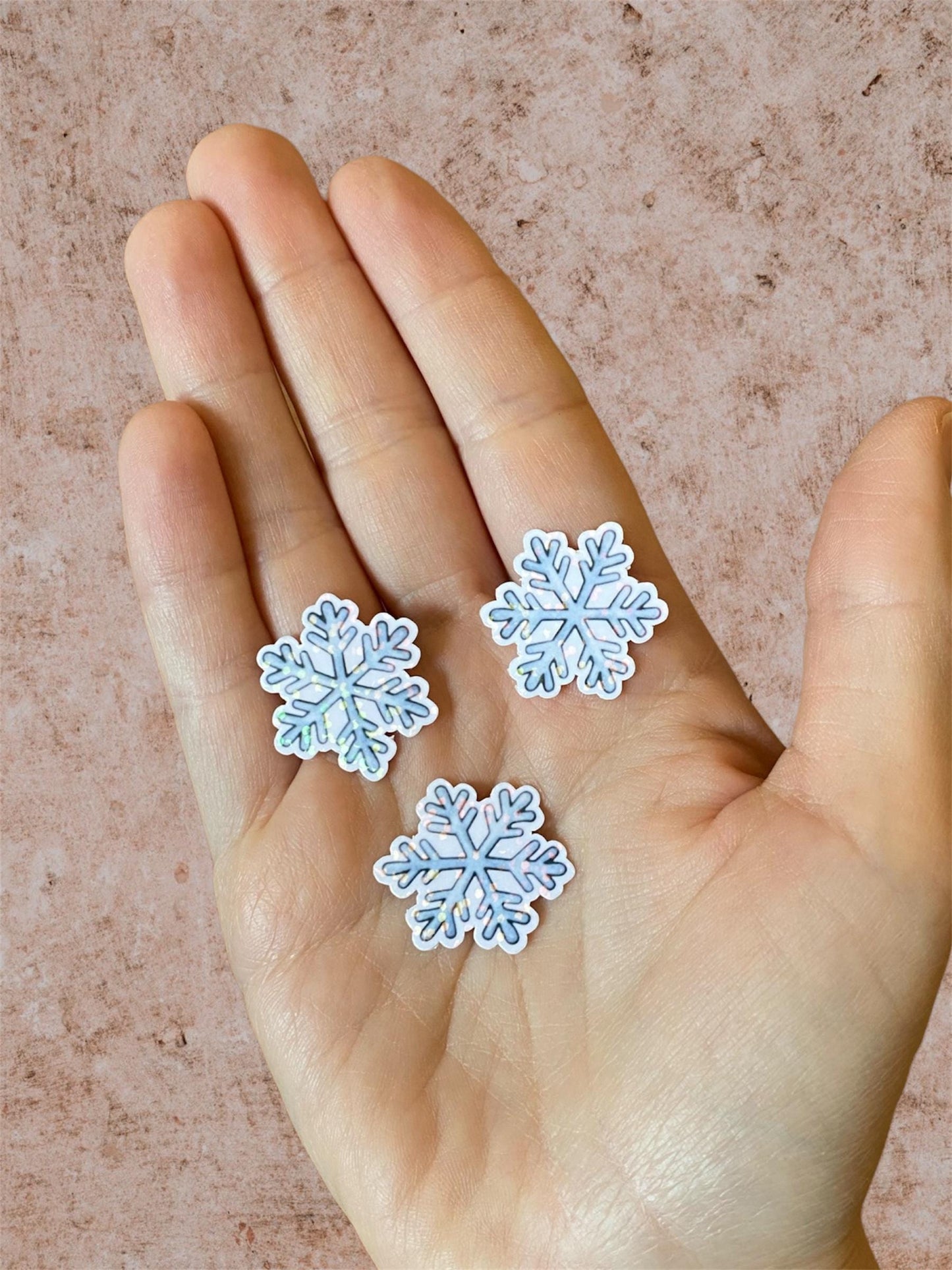 snowflakes | mini holographic stickers