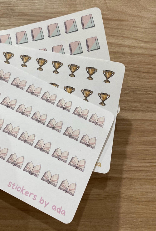 Marble Dots Stickers, Book, Journal, Calendar | mini circle stickers for tagging, tracking