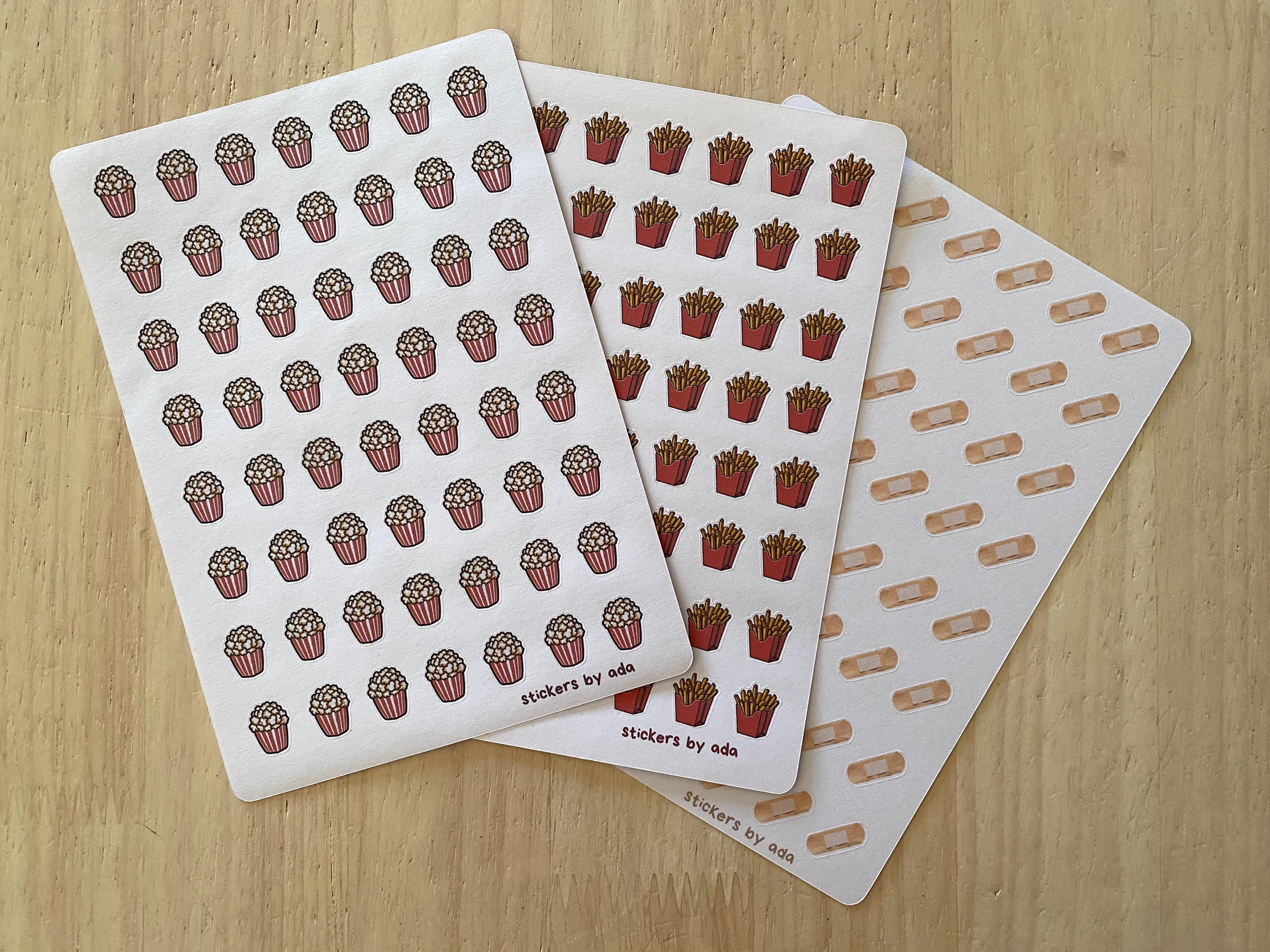 Mini cactus stickers for planners, bullet journals, calendars, scrapbooking | Plant, flower, watering, riego