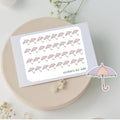 Rainy Day Umbrella Stickers: Planner, Journal, Scrapbook