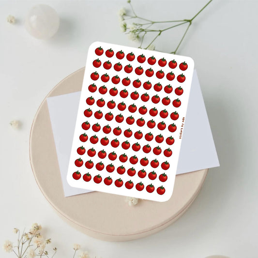 Mini Tomato Stickers, Planner Stickers, Gardener Gift, Allotment management
