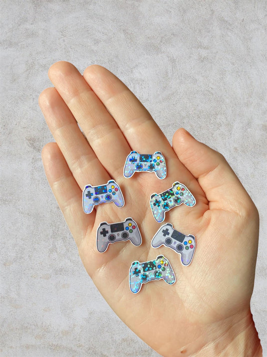 game controller 6 mini holographic stickers