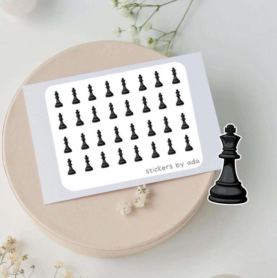 Mini Chess Stickers: Planner, Journal, Calendar