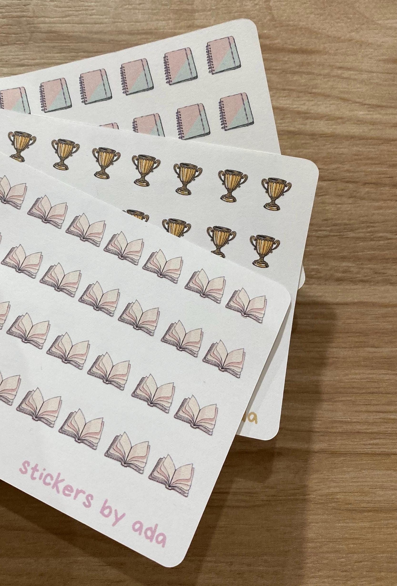 Star Review Stickers, Book, Journal, Calendar