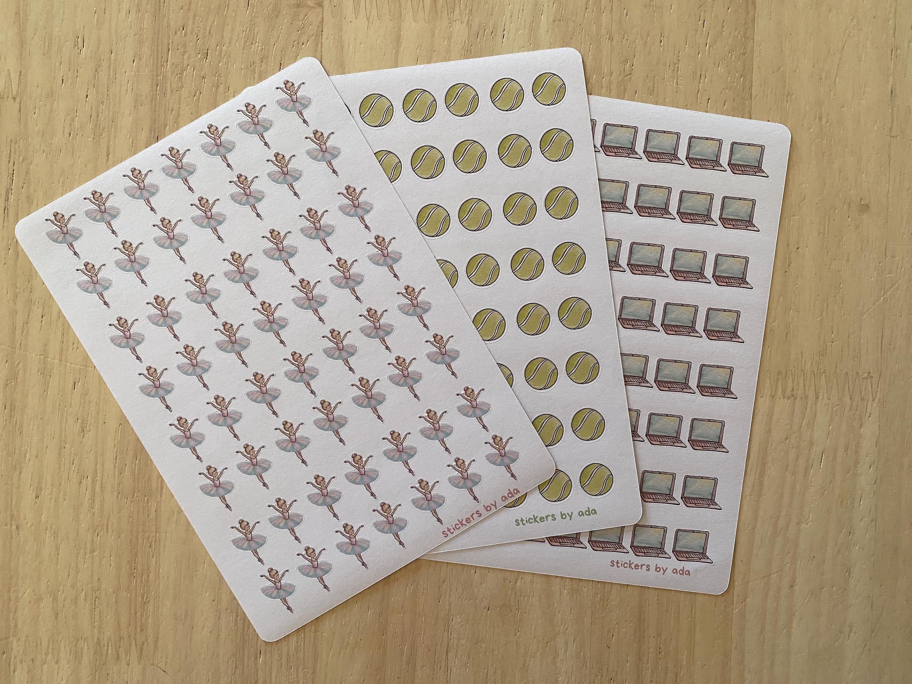 Mini Washing Hair Stickers: Planner, Journal, Calendar | fresh, morning mood, towel, shower, washed