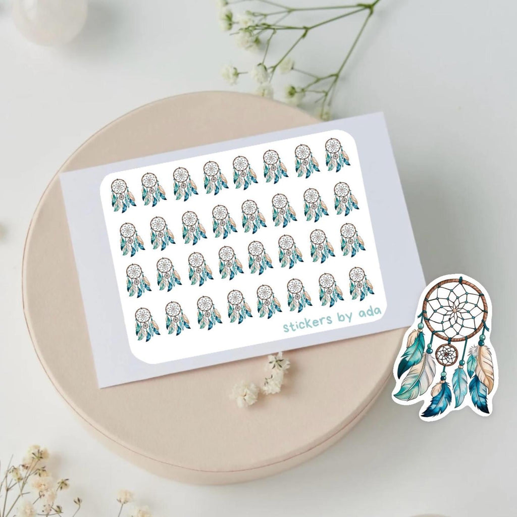 Mini dream catcher stickers. For Planner, Calendar, Agenda.