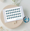 Mini Volleyball Stickers: Planner, Journal, Scrapbook Stickers