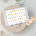 Mini band-aid stickers to use in a daily planner, bullet journal, calendar or agenda