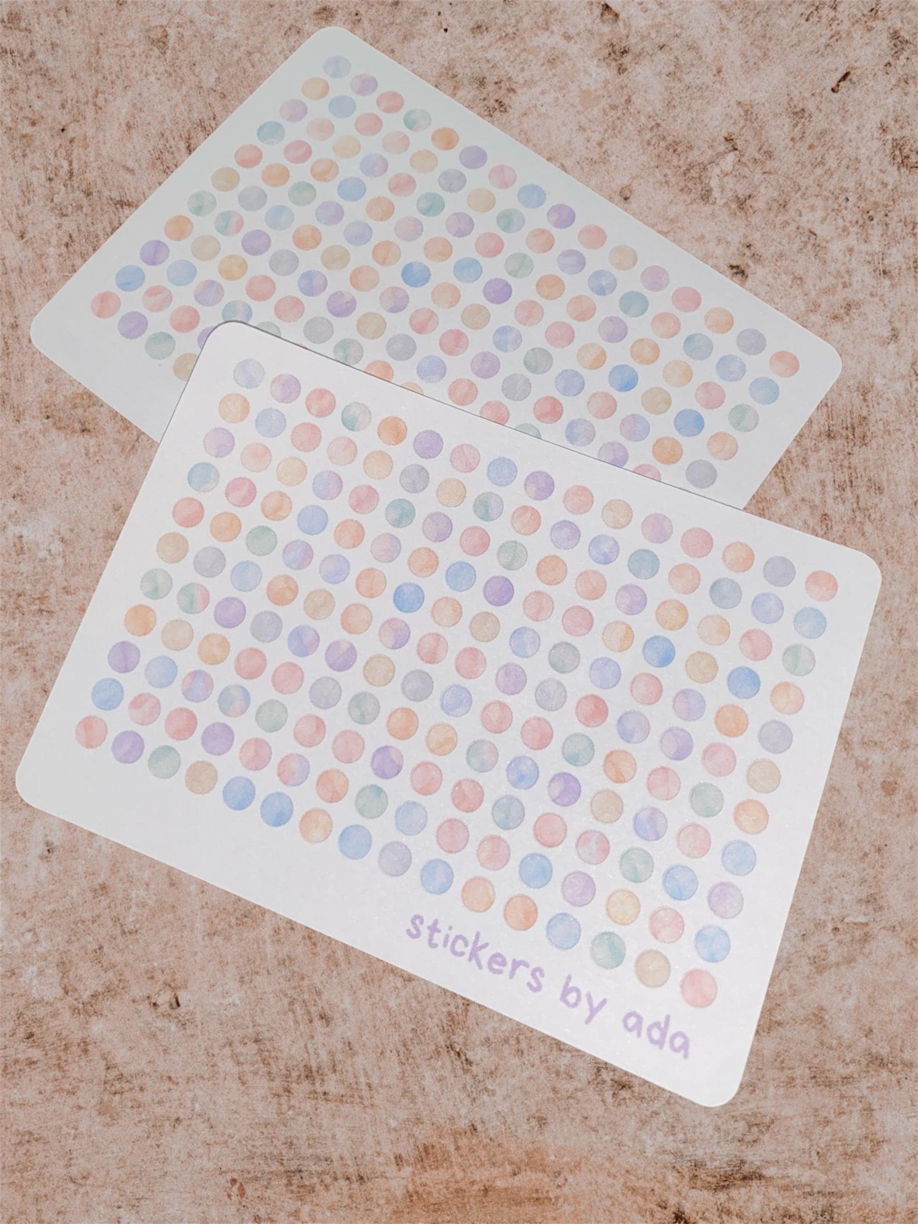 176 Mini Marble Dots Stickers, Journal Planner Calendar Tagging Tracking