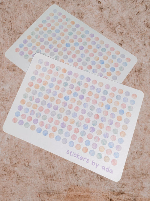 176 Mini Marble Dots Stickers, Journal Planner Calendar Tagging Tracking