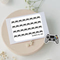 Mini controller stickers to use in a daily planner, bullet journal, calendar or agenda