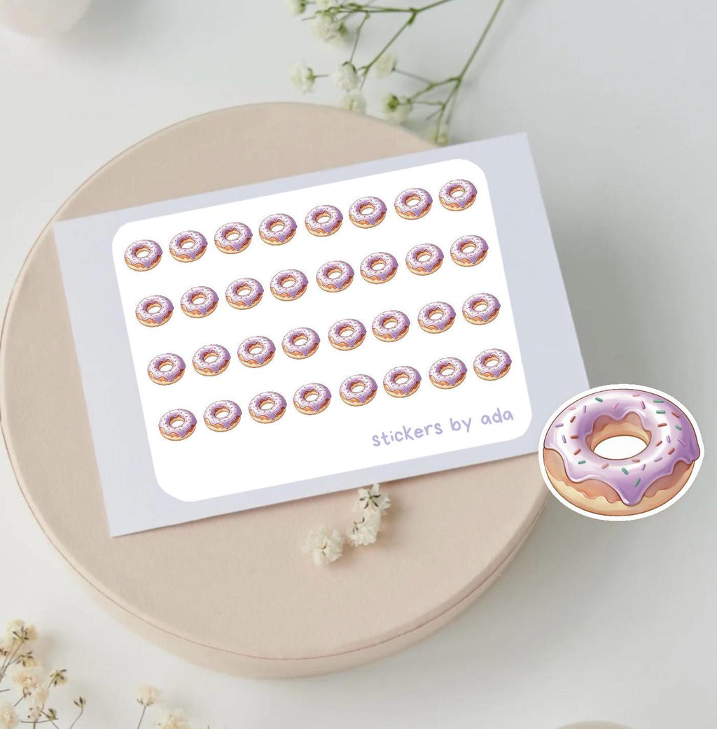 Mini Donut Stickers: Planner, Journal, Calendar