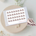Mini roller skates stickers to use in a daily planner, bullet journal, calendar or agenda