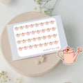Mini Watering Can Stickers: Gardening Planner Stickers