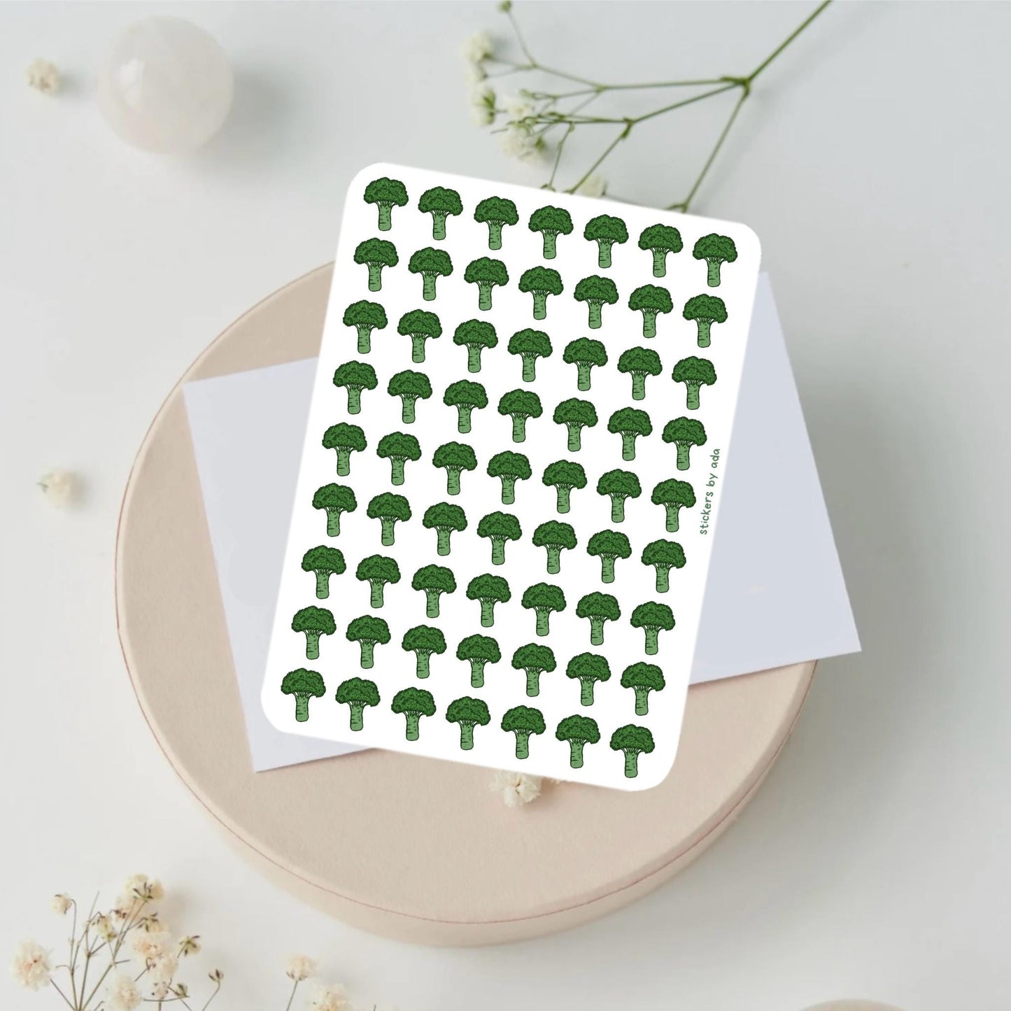 Mini Broccoli Stickers, Planner Stickers, Gardener Gift, Allotment management