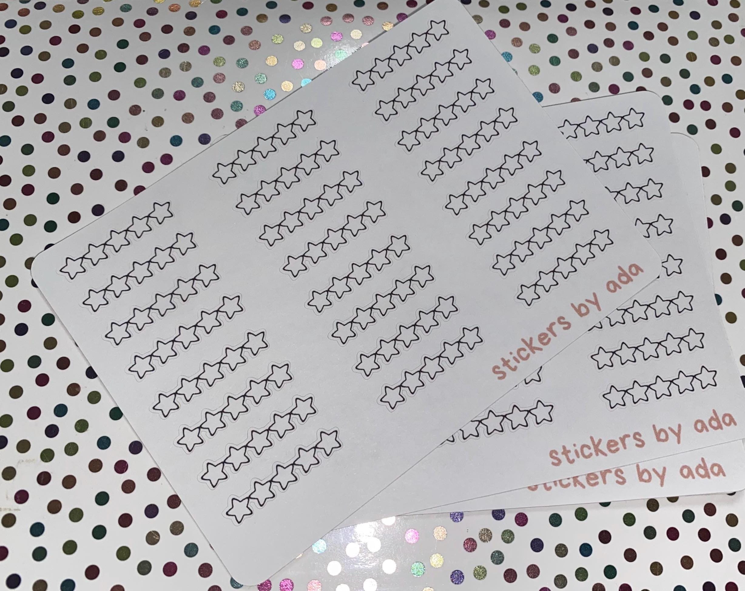 Star Review Stickers, Book, Journal, Calendar