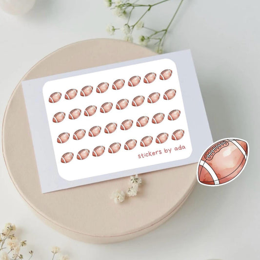 Mini American Football Stickers: Planner, Journal, Scrapbook