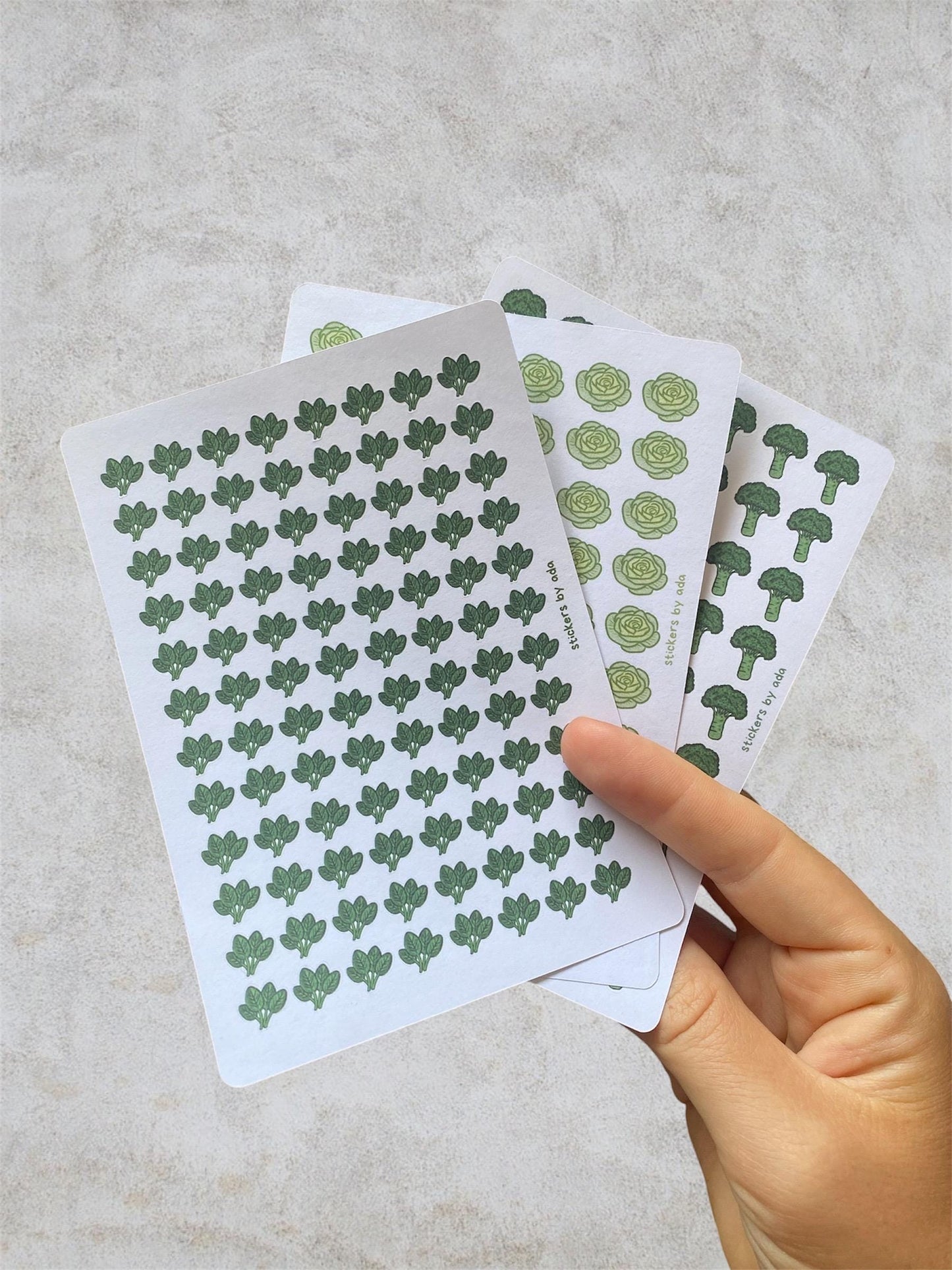 Mini Broccoli Stickers, Planner Stickers, Gardener Gift, Allotment management
