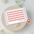Mini location stickers to use in a daily planner, bullet journal, calendar or agenda