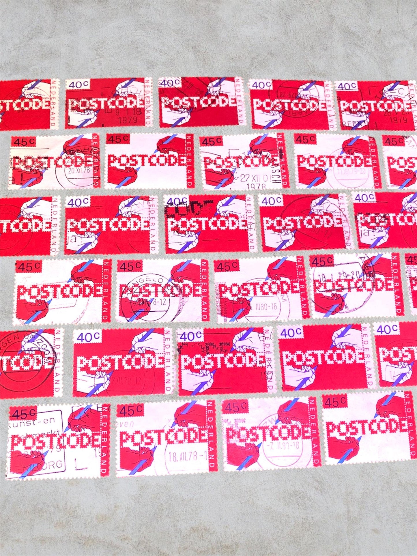 Post stamps from the Netherlands, POSTCODE