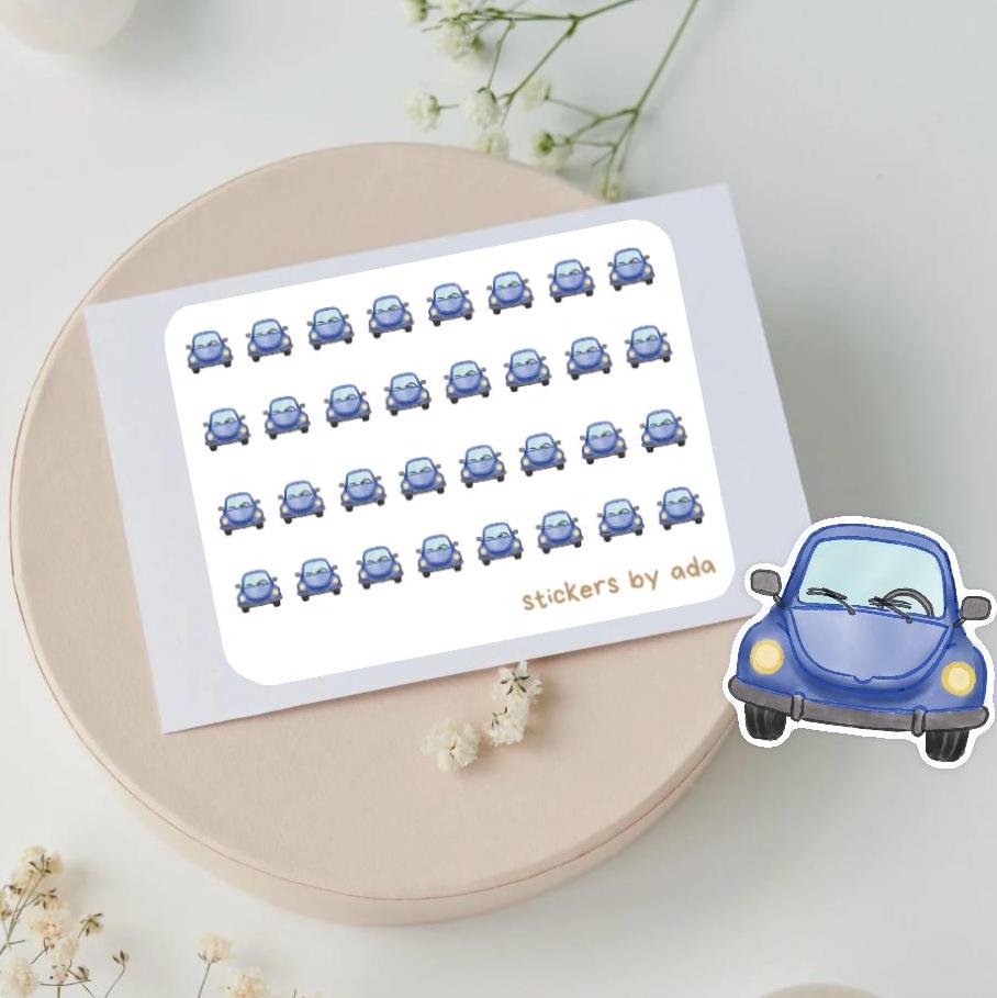 Mini Car Stickers: Vehicle Color Matching, Planner Stickers