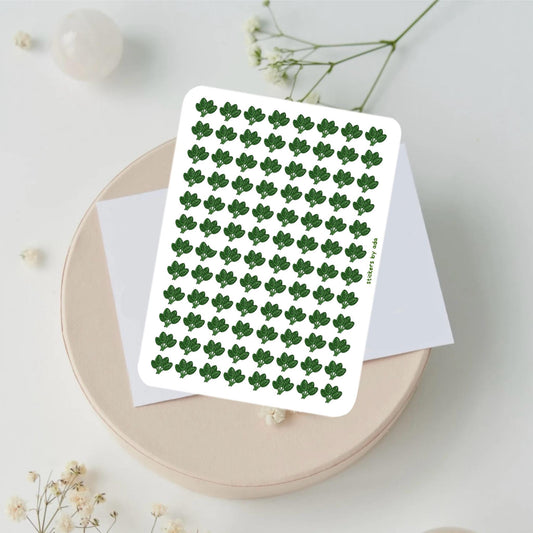 Mini Spinach Stickers, Planner Stickers, Gardener Gift, Allotment management