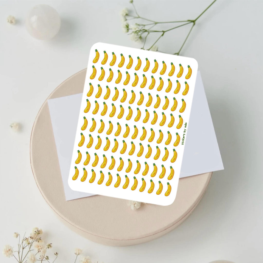 Mini Zucchini Courgette Stickers, Planner Stickers, Gardener Gift, Allotment management
