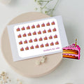 Mini Cake Slice Stickers: Planner, Journal, Calendar