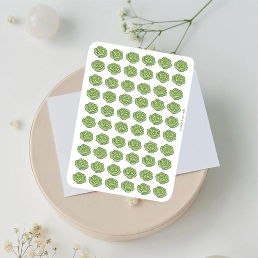Mini Lettuce Stickers, Planner Stickers, Gardener Gift, Allotment management