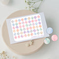Marble Dots Stickers, Book, Journal, Calendar | mini circle stickers for tagging, tracking