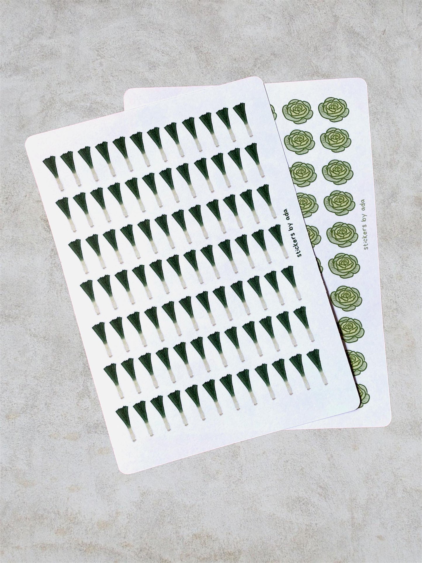 Mini Garlic Stickers, Planner Stickers, Gardener Gift, Allotment management