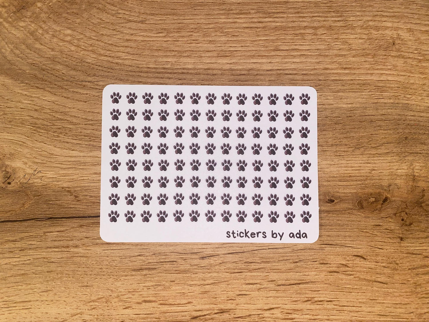 Micro Pet Paw Stickers: Red Journal Planner Stickers