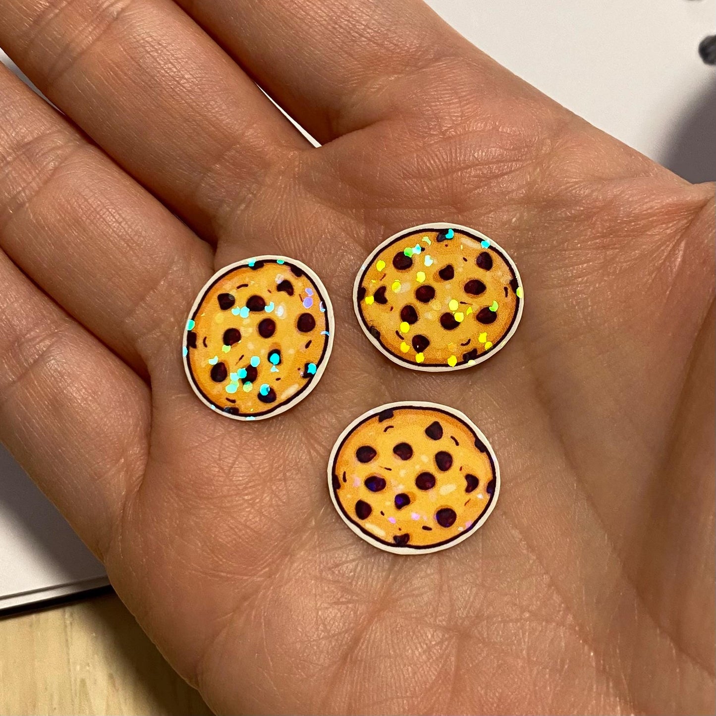 cookie mini holographic stickers