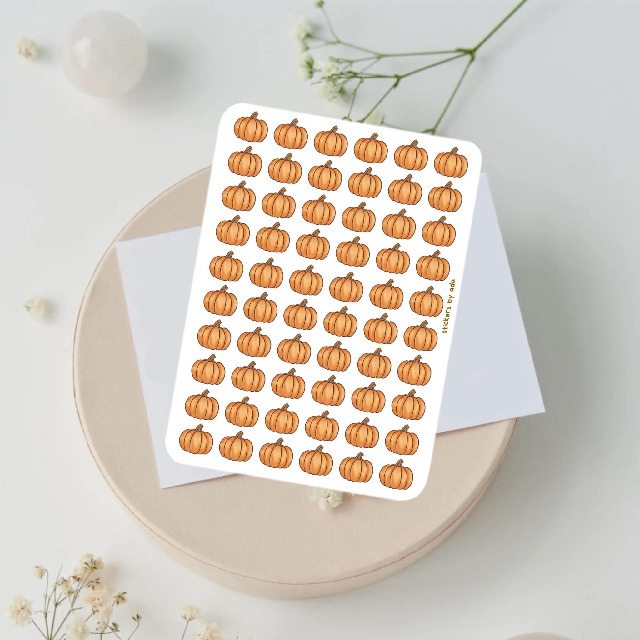 Mini Pumpkin Stickers, Planner Stickers, Gardener Gift, Allotment management
