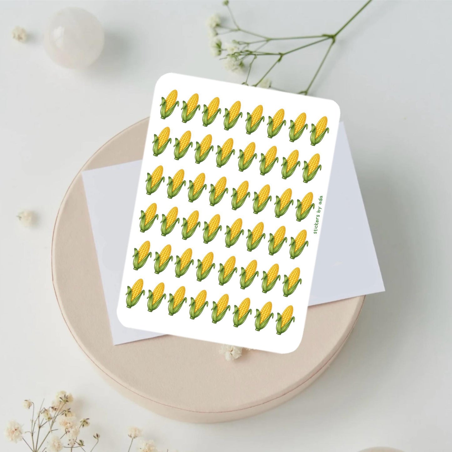 Mini Corn Stickers, Planner Stickers, Gardener Gift, Allotment management