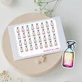 Cleaning Spray Planner Stickers, House Chores, Calendar Agenda