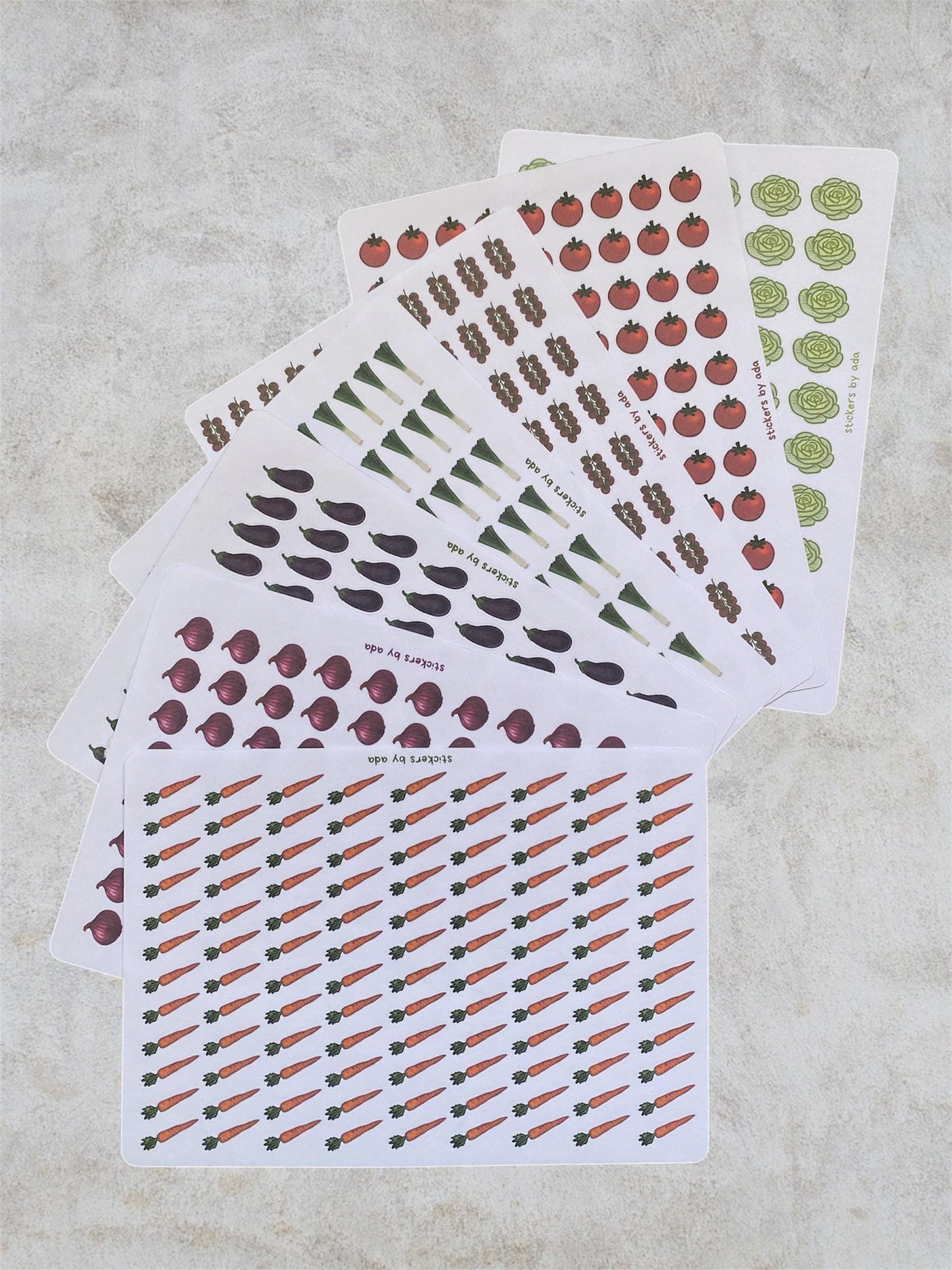 Mini Broccoli Stickers, Planner Stickers, Gardener Gift, Allotment management