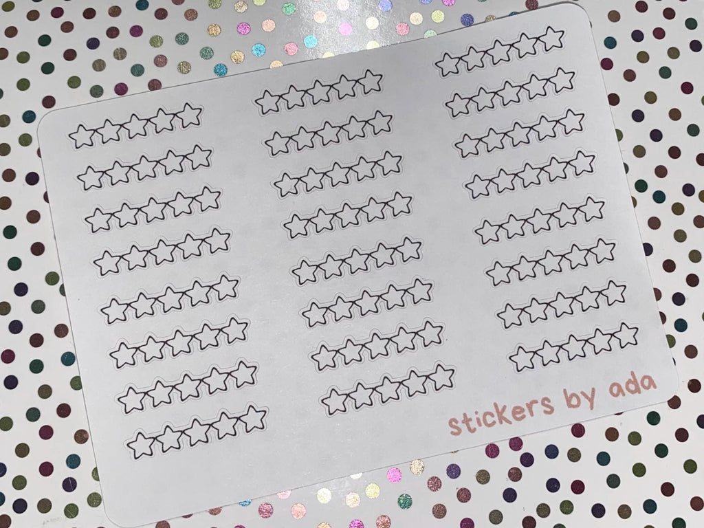 Star Review Stickers, Book, Journal, Calendar