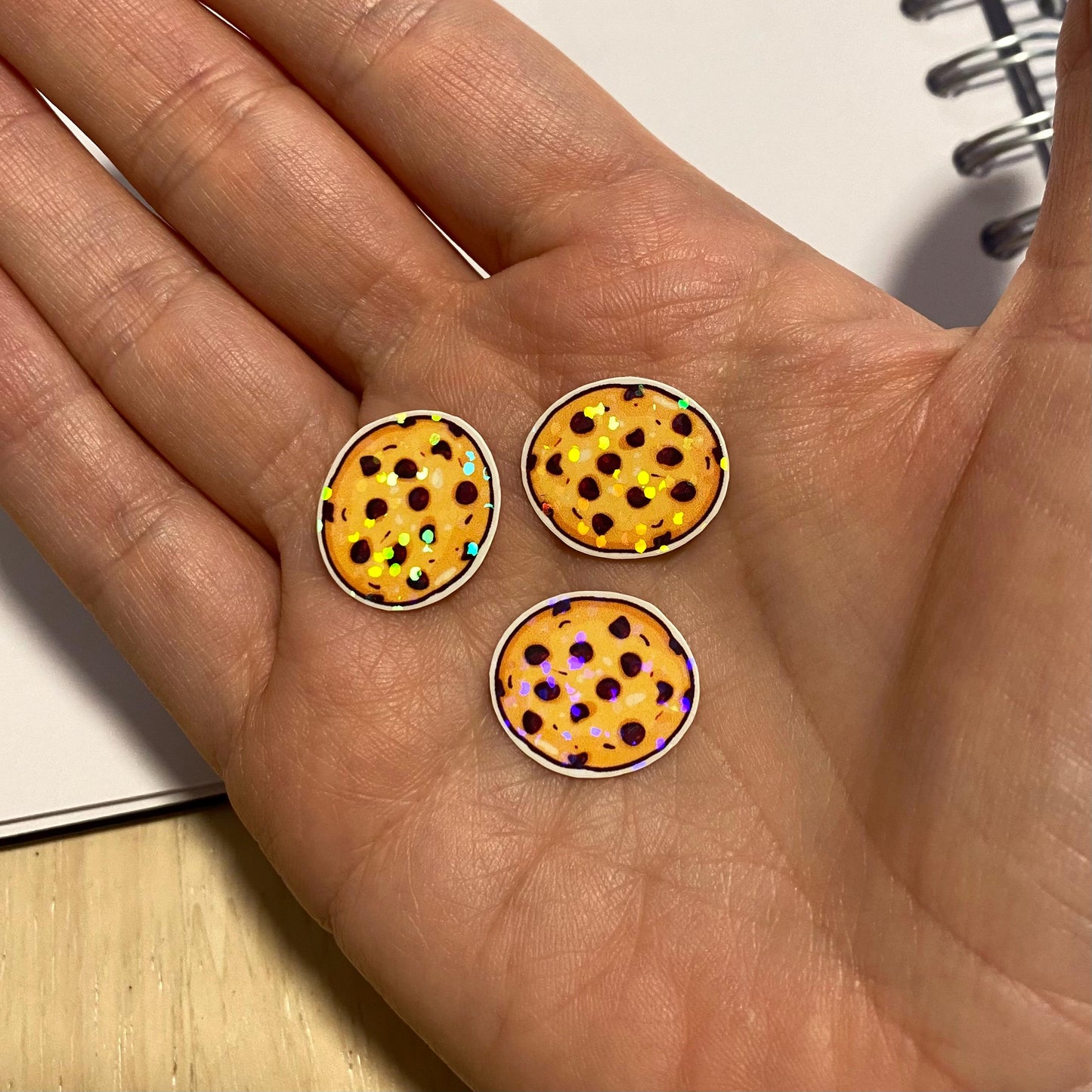 cookie mini holographic stickers