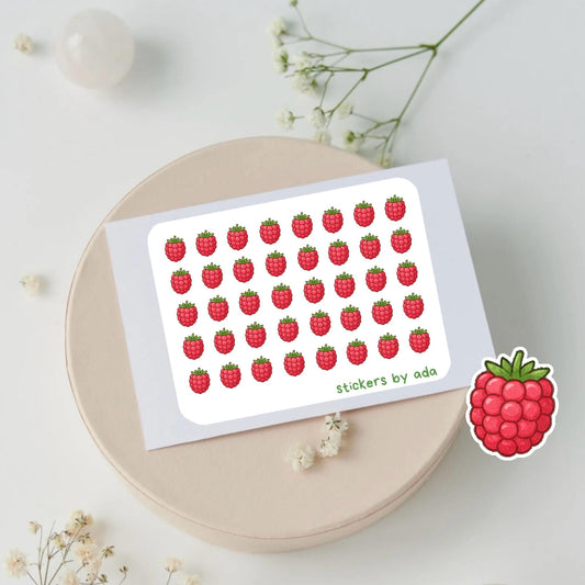 Mini Raspberry Stickers: Planner, Journal, Calendar, Junk Journal