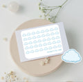 Mini Clouds Planner Stickers: Cloudy Day, Daily Journaling