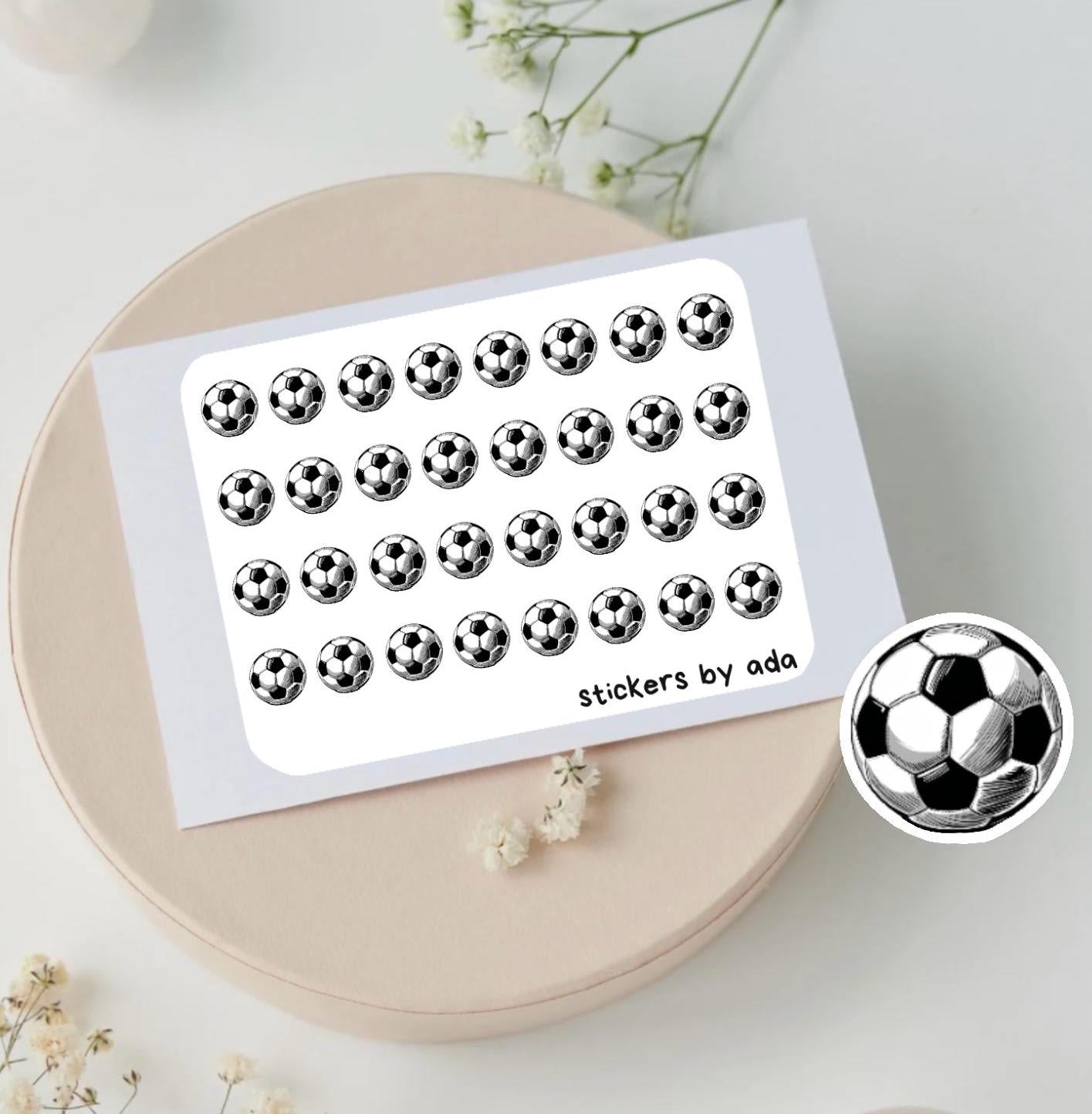 Mini Football Stickers: Sport Planner Stickers | for everyday planning