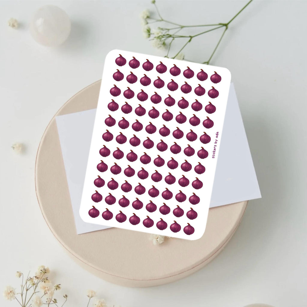 Mini Onion Stickers, Planner Stickers, Gardener Gift, Allotment management