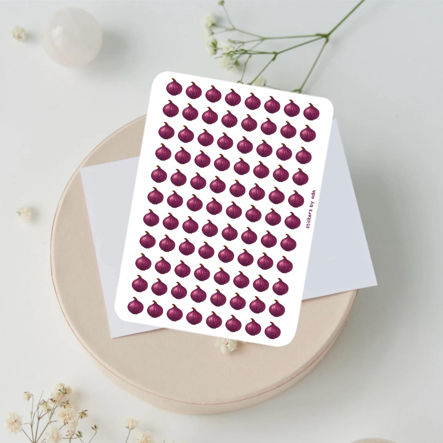 Mini Onion Stickers, Planner Stickers, Gardener Gift, Allotment management