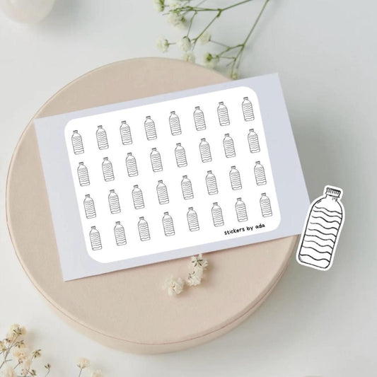 Water Bottle Planner Stickers, Daily Tracker Stickers