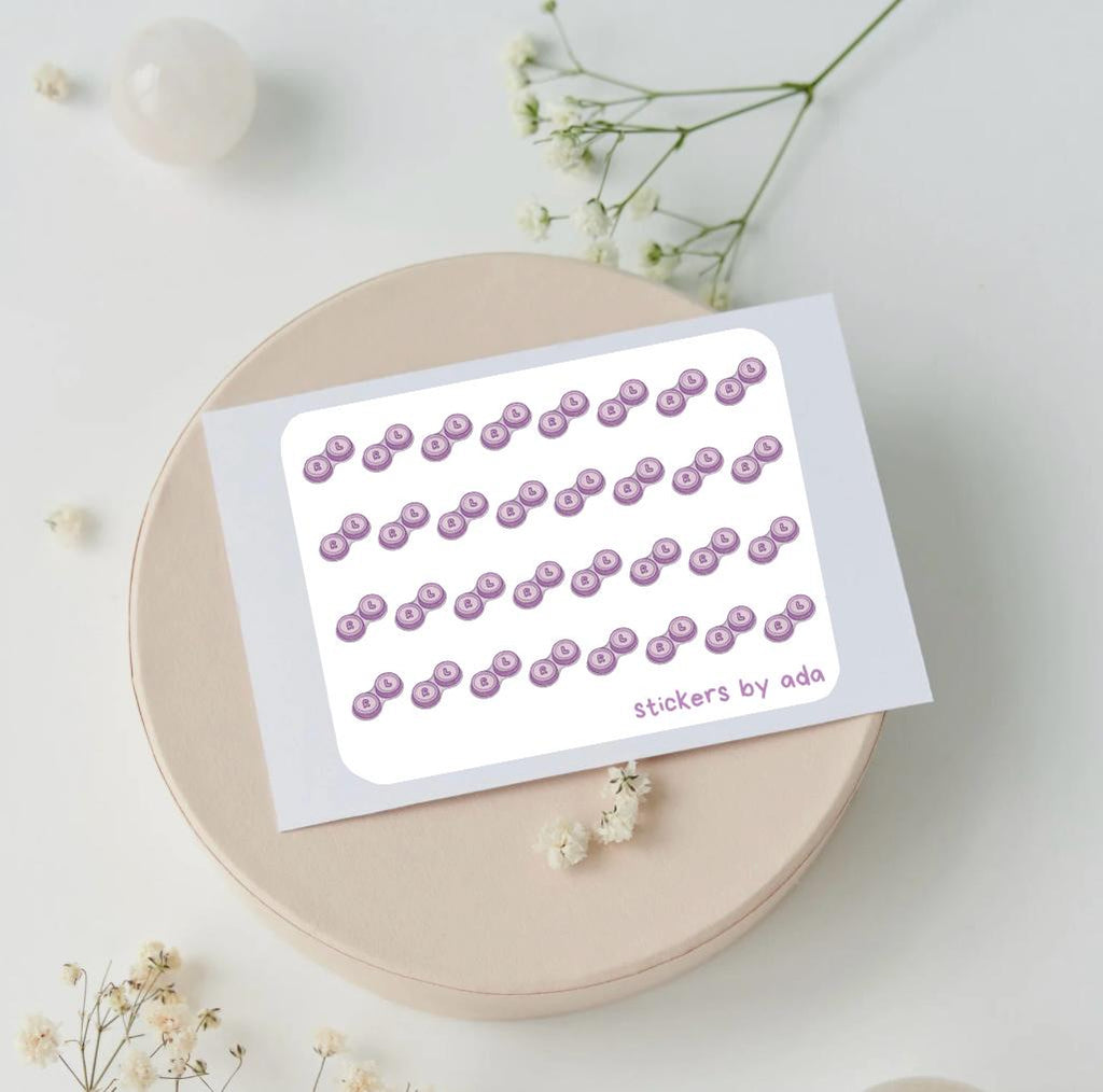 Mini Lenses Box Stickers. Track situations related to your vision.